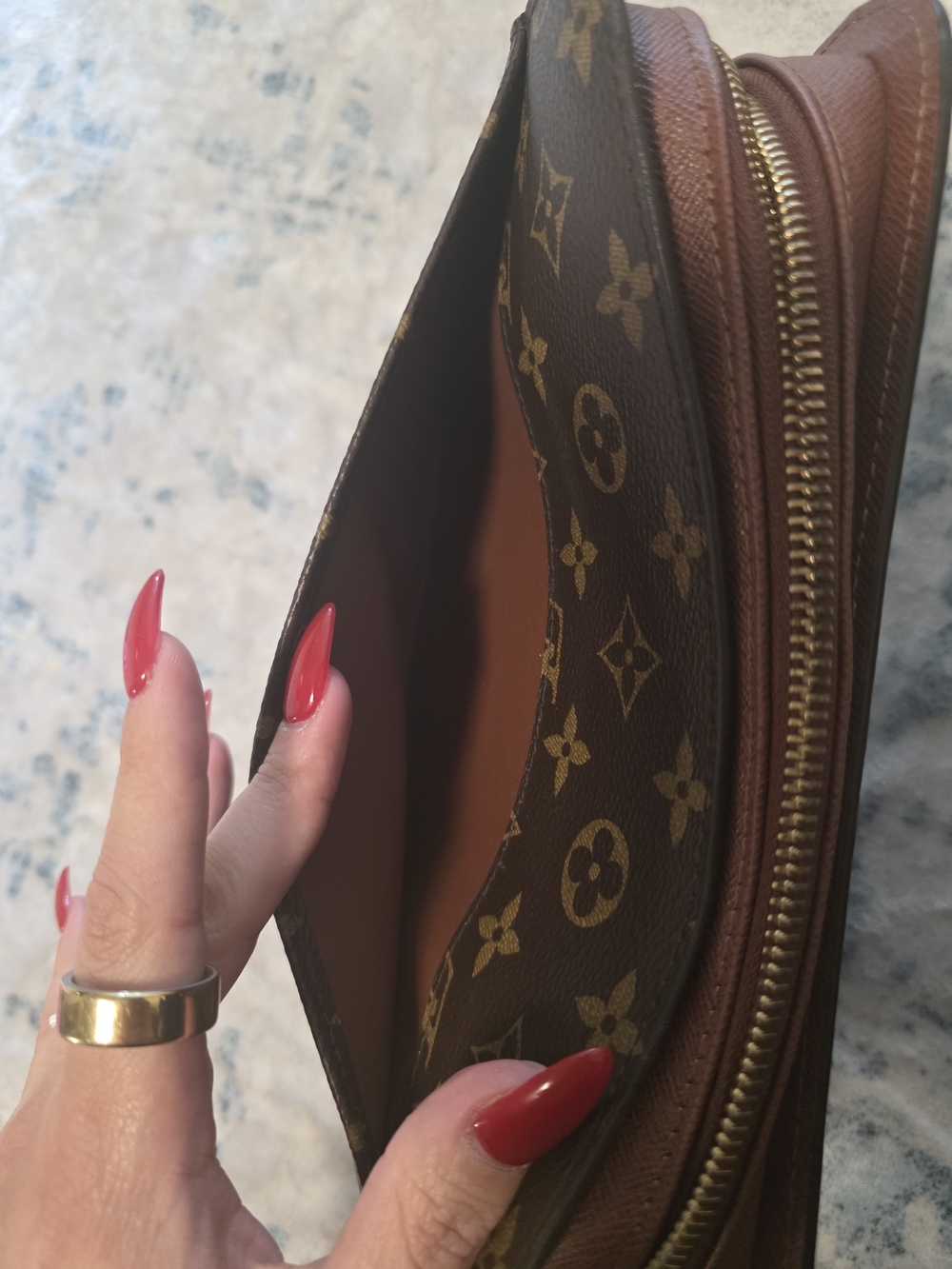 Louis Vuitton Monogram Canvas Wristlet Pouch - Brown - Picture 5 of 13